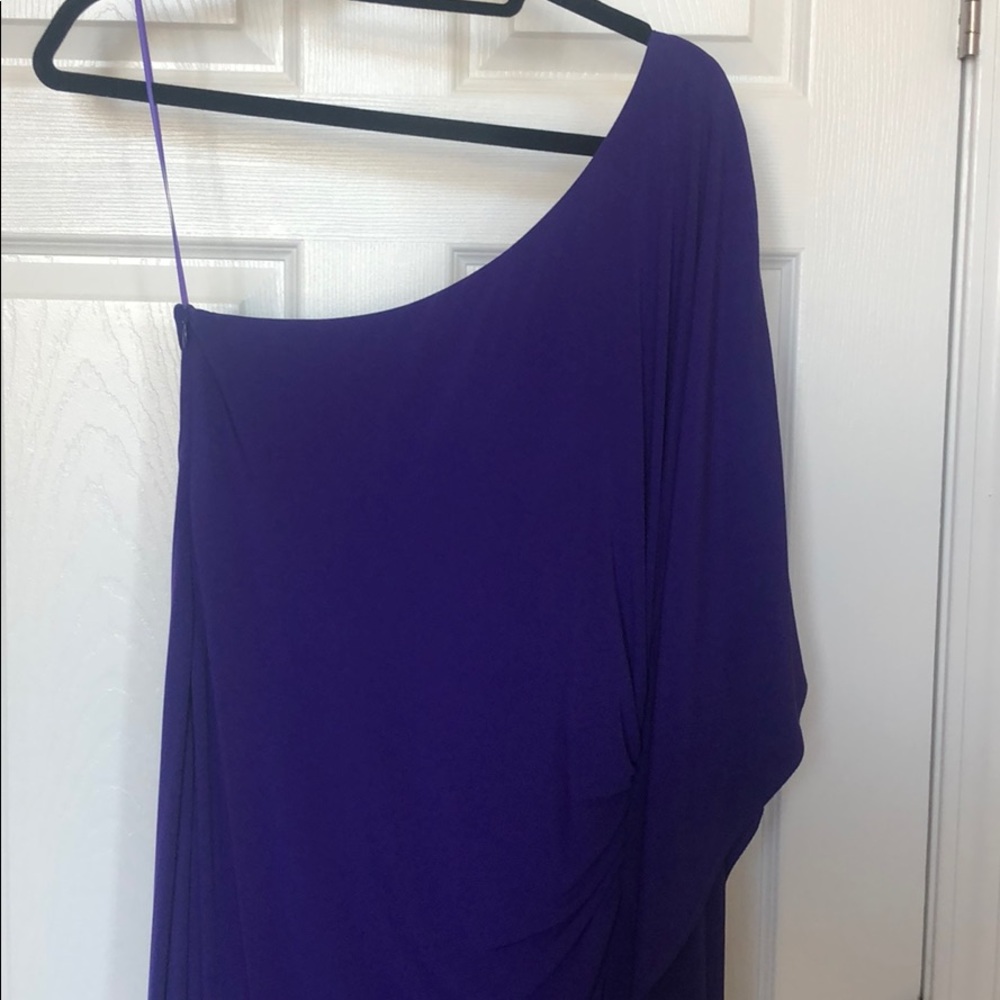 Trina Turk One Shoulder Purple Dress - Picture 4 of 5